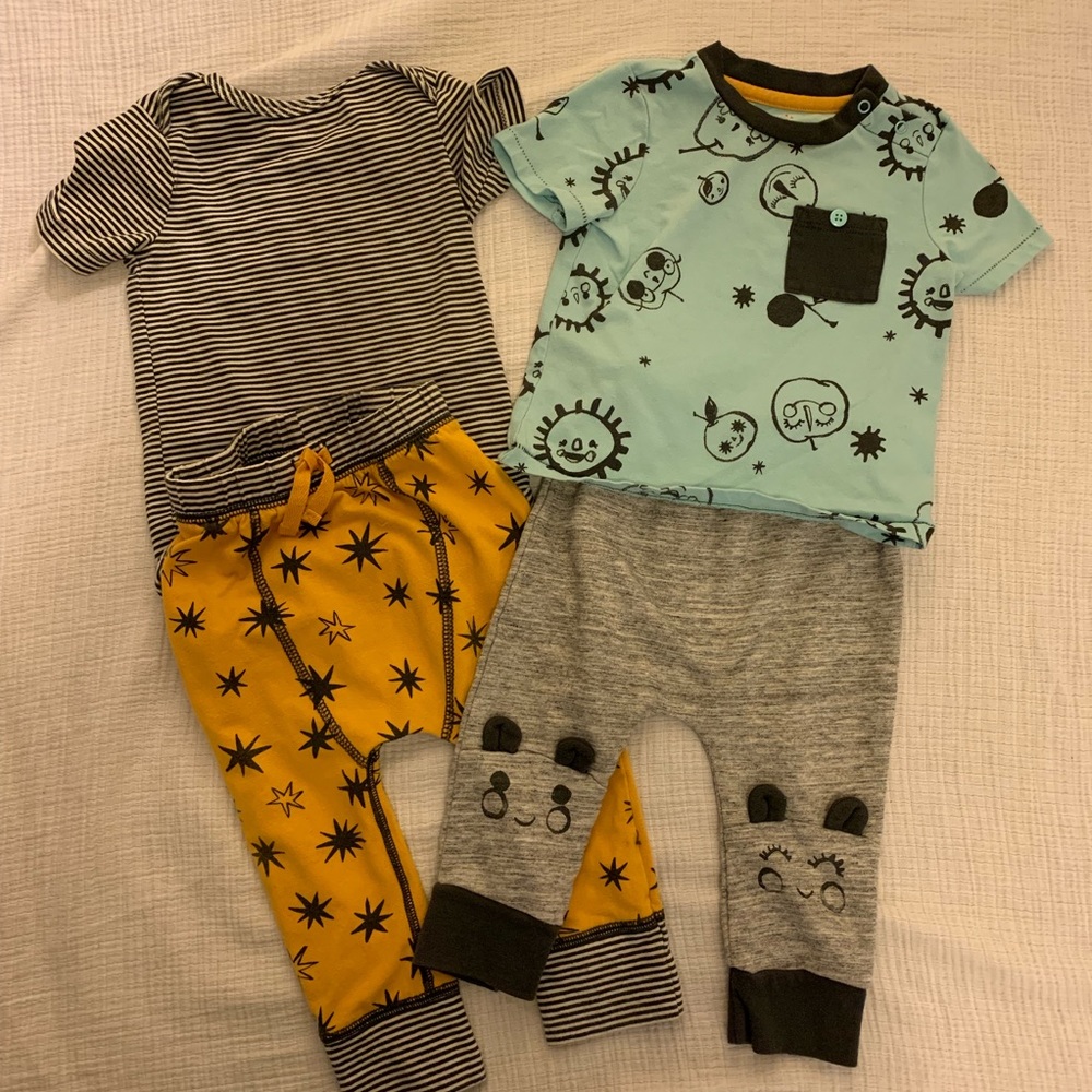 2-piece baby boy outfit bundle - 12 month